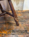 Antique Child’s Chair with Oak Seat – Nursery Book Display Plant Stand Chair A
