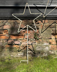 Garden Stars On Ground Spikes / Metal Star Ornaments / Lawn Decor