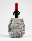 Solid Marble Wine Bottle Holder | Handcrafted Stone Wine Cooler
