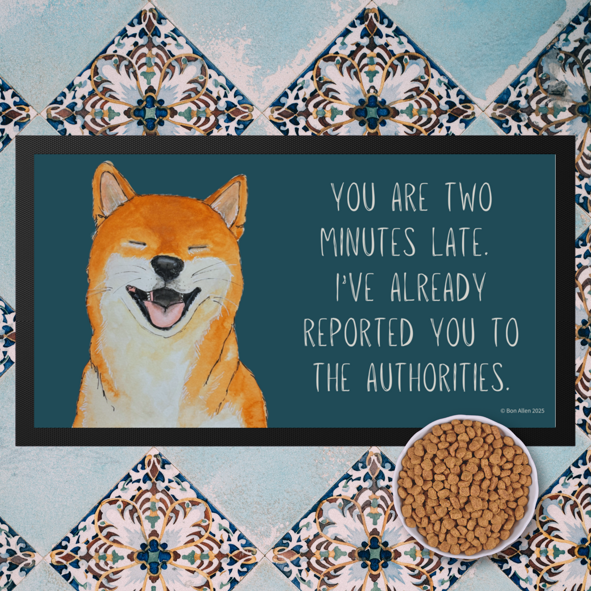 Shiba Inu Pet Bowl Mat