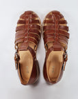 Handmade Leather Fisherman Sandals Brown