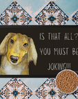 Long Haired Dachshund Dining Drama – Hilarious Pet Bowl Mat!