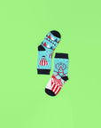 Luxury unisex panda mismatched socks, premium cotton animal print, cozy winter style, best-selling novelty gift by Body and I at brixbailey.com
