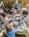 Premium 2-in-1 Sensory Play and Picnic Bench for Kids, Durable Pine Wood Outdoor Table with Removable Trays, Seats 6 Children by Vincabel's Playground at brixbailey.com