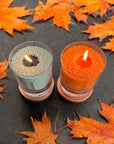 Add a Burst of Color with The Candledust 160 Orange Candle by Candledust at www.brixbailey.com