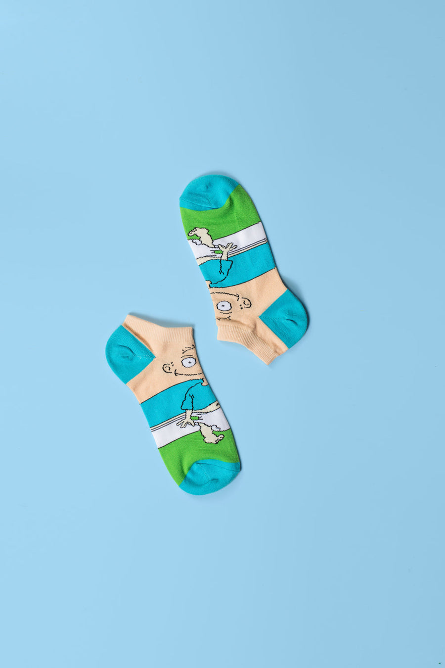 Cartoon socks 4 pack, colorful fun designs, premium cotton blend, mens size 40-45, stylish trending novelty socks by Body and I at brixbailey.com