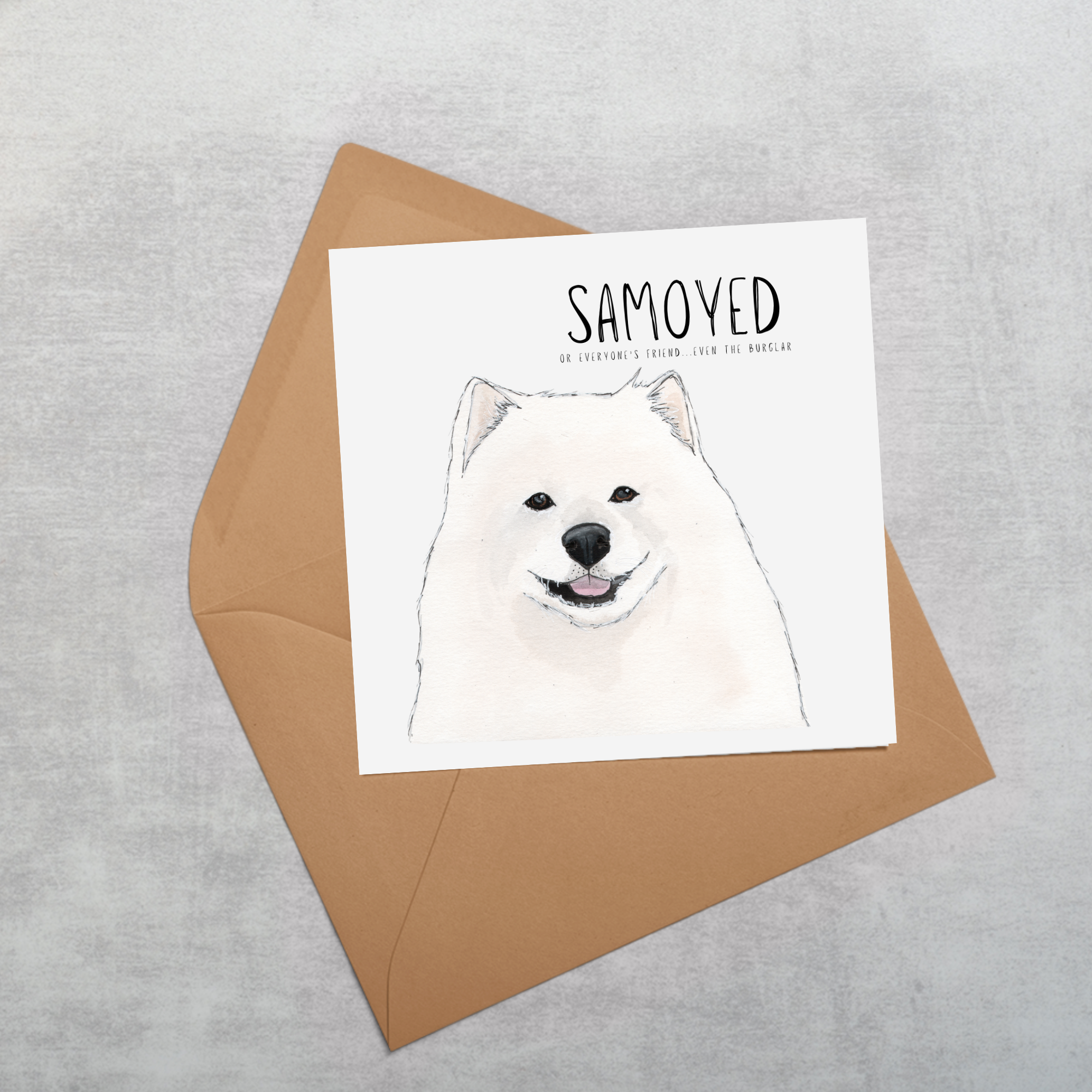 Fluff, Love &amp; Alibis – A Samoyed Card for All Occasions