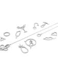 Beach Cocktail Link Paradise Silver Necklace Pendant