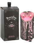 Large Pink Vampire Tears Pillar Candle