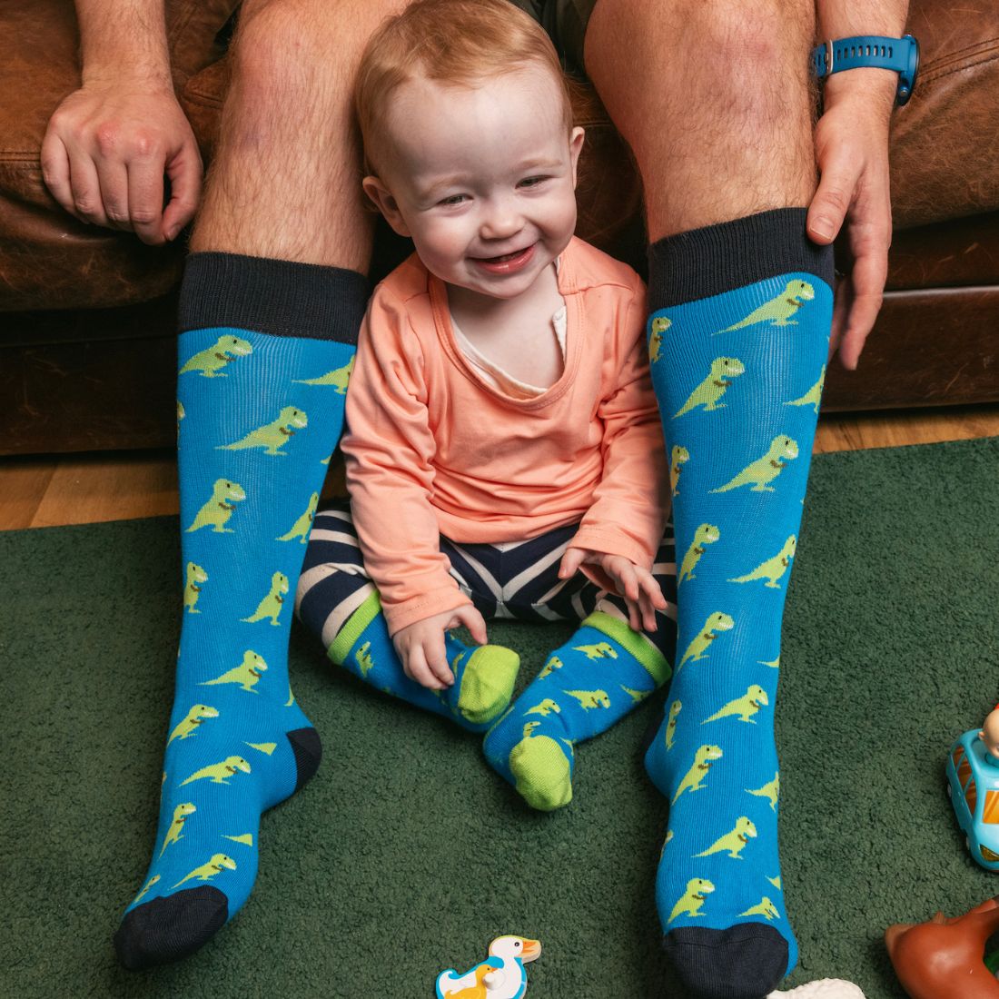 T-Rex Matching Bamboo Socks (Adult &amp; Child)