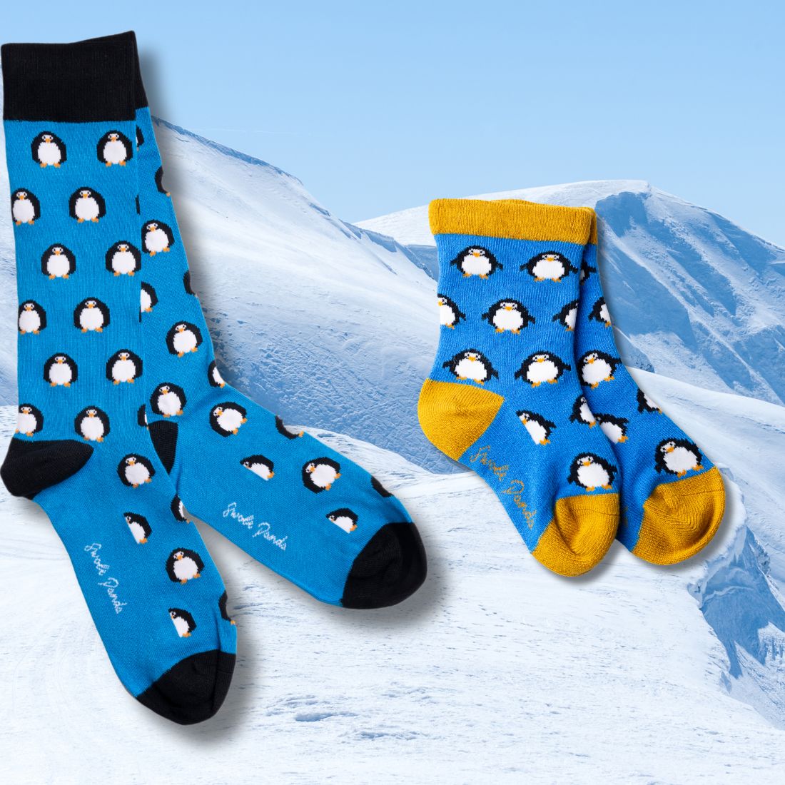 Penguin Matching Bamboo Socks (Adult &amp; Child)