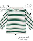 Green Breton Stripe Top