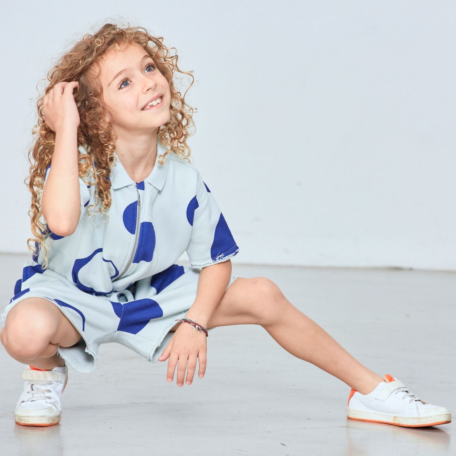 Blue Boys and Girls Jumpsuit-3