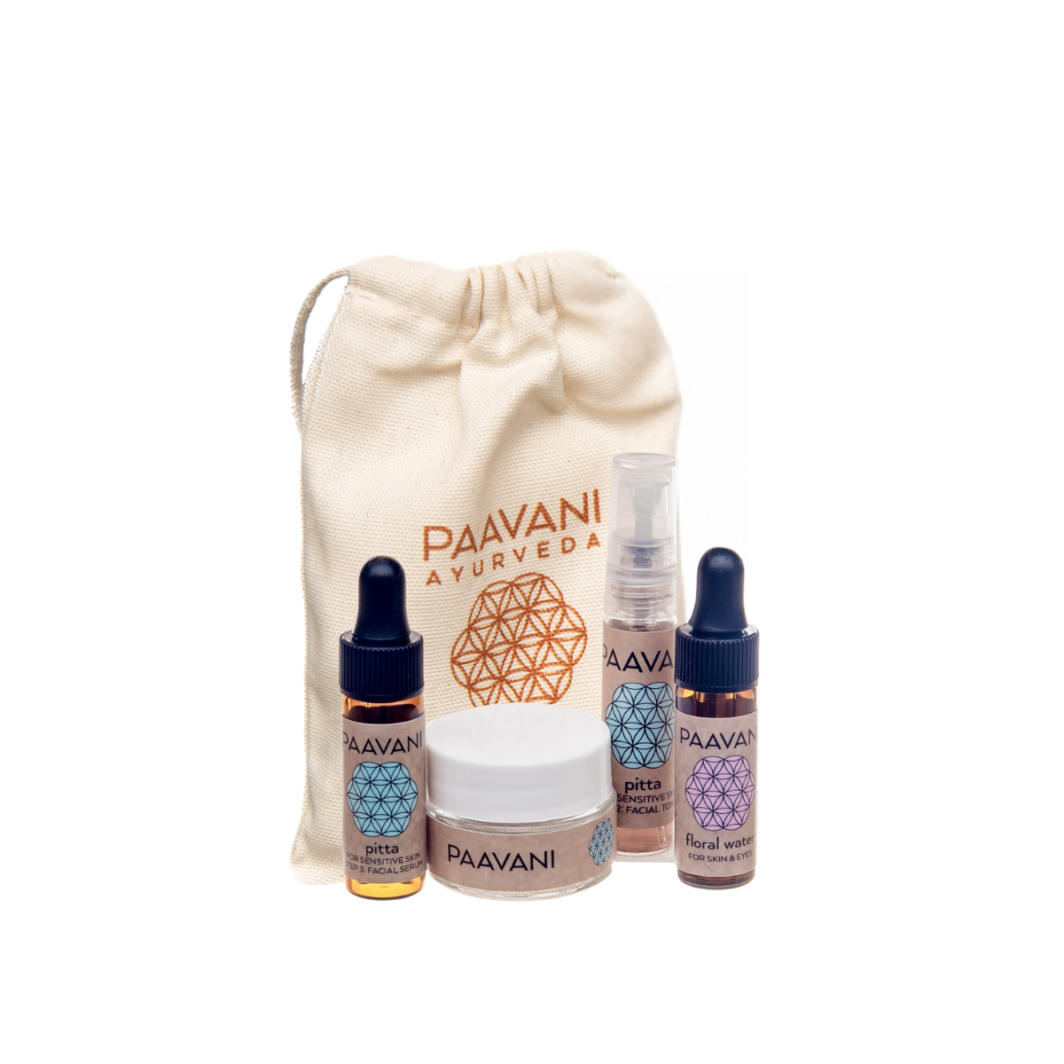 Pitta Skincare Ritual | Sample Size Ayurvedic Kit for Sensitive Skin-0