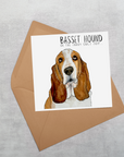 The Ultimate Guilt Trip – Basset Hound Greeting Card