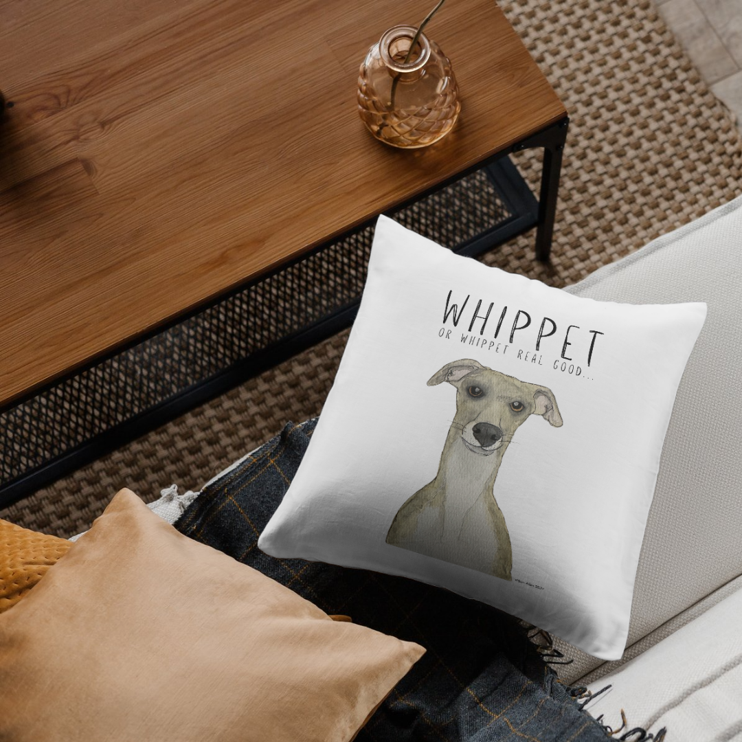 Whippet Real Good Cushion – Zoomies &amp; Comfort Combined!