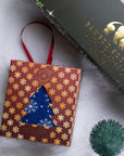 Snowflake Sock Box - 1 Pair of Bamboo Socks (His)