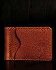 The Pinnacle Wallet - Brown Slim Money Clip Pebble Grain Leather Wallet