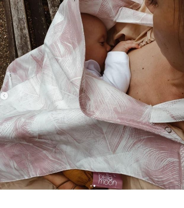 Feeding &amp; Pumping Privacy Cover - Feather Nest
