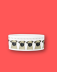 Pug Perfection: The High-End Ceramic Dog Bowl for Snorty Royals!