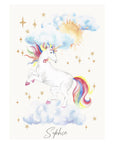 Personalised Watercolour Unicorn Print
