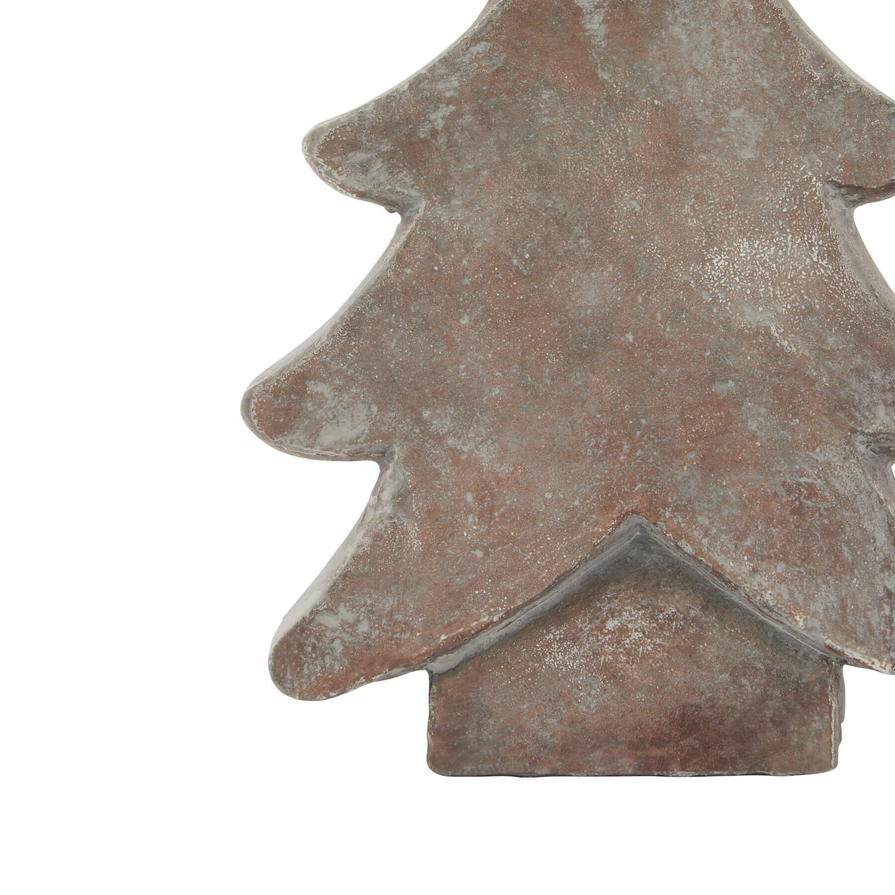 Brown Mini Ceramic Christmas Tree Modern Holiday Decor