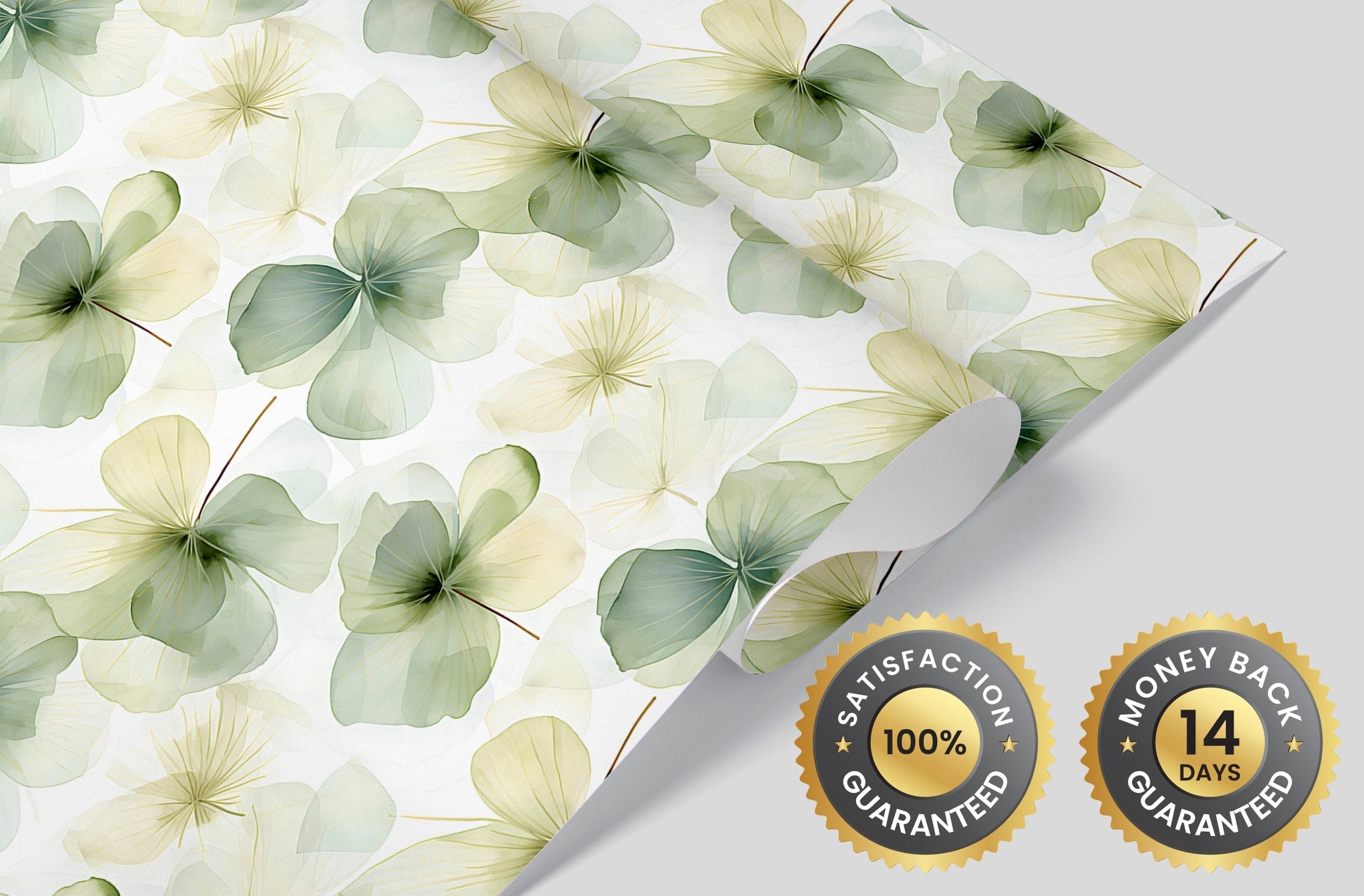 Green Clover Watercolor Wallpaper