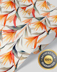 Tropical Strelitzia Floral Wallpaper