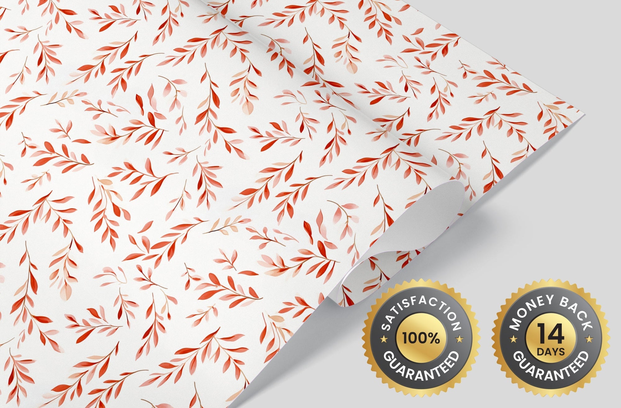 Watercolor Red Leaves Wallpaper