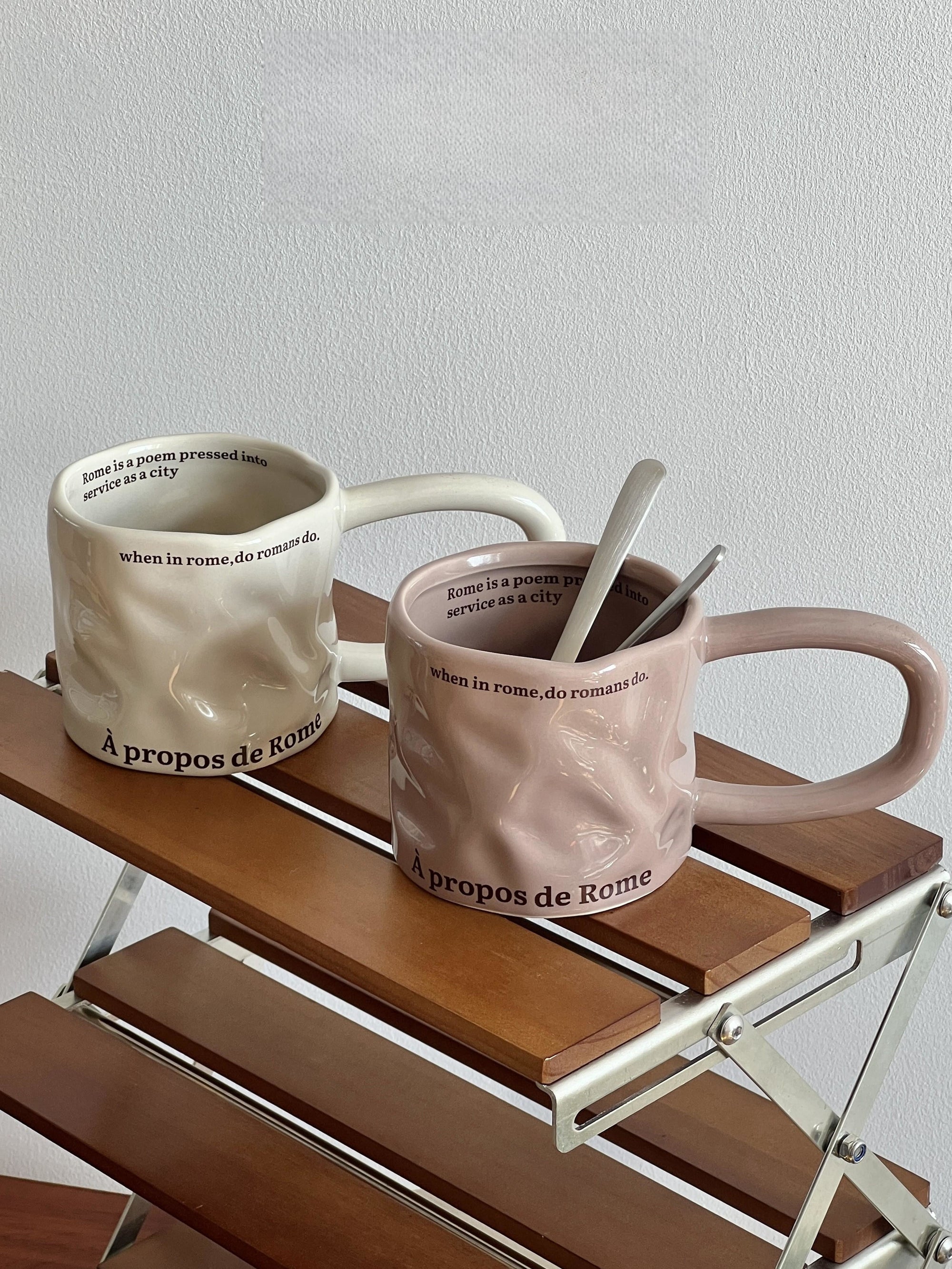 Roman Letter Ceramic Mug