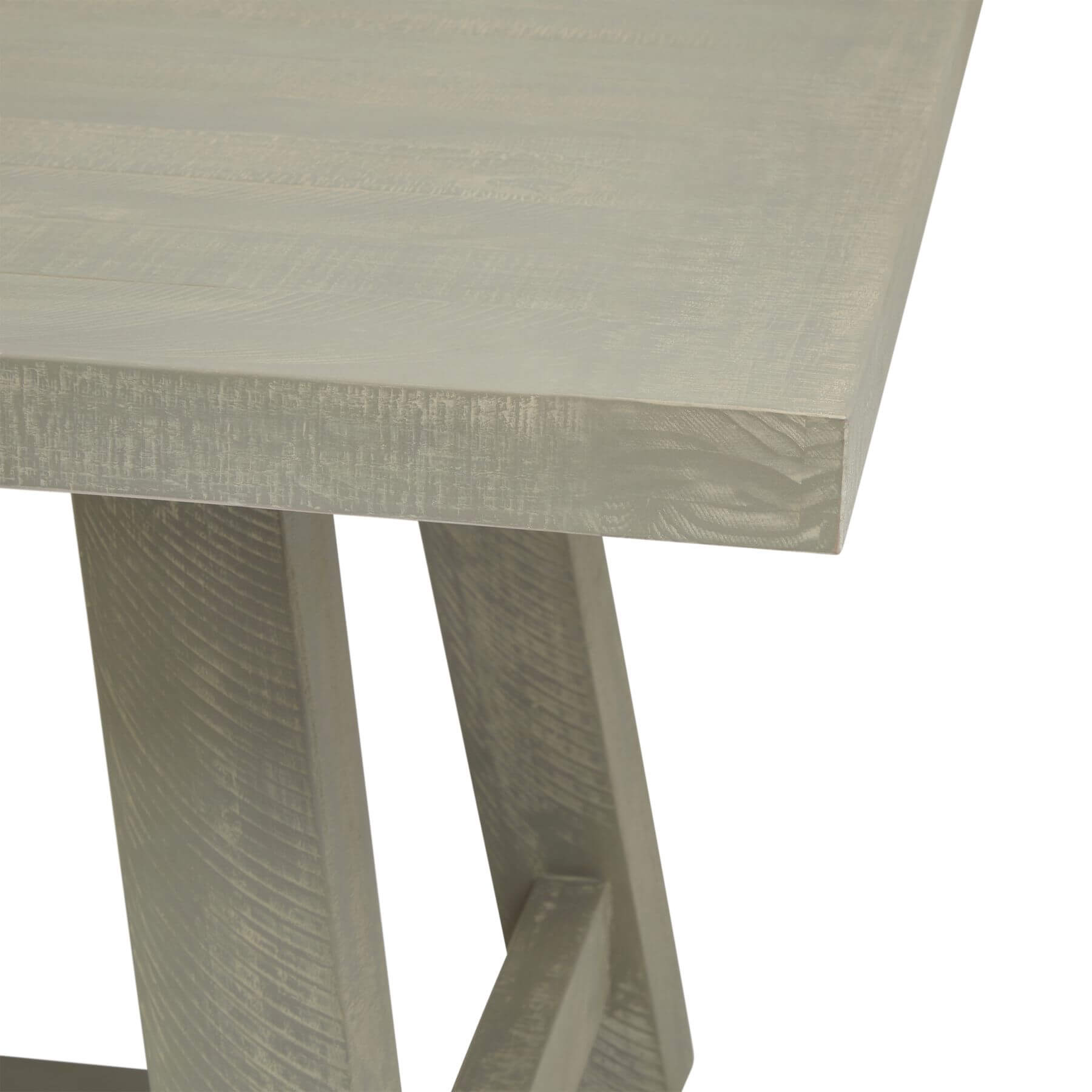 Rectangular Dining Table in Grey Wood Finish