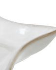 Mini White Ceramic Star Dish with Geometric Detail