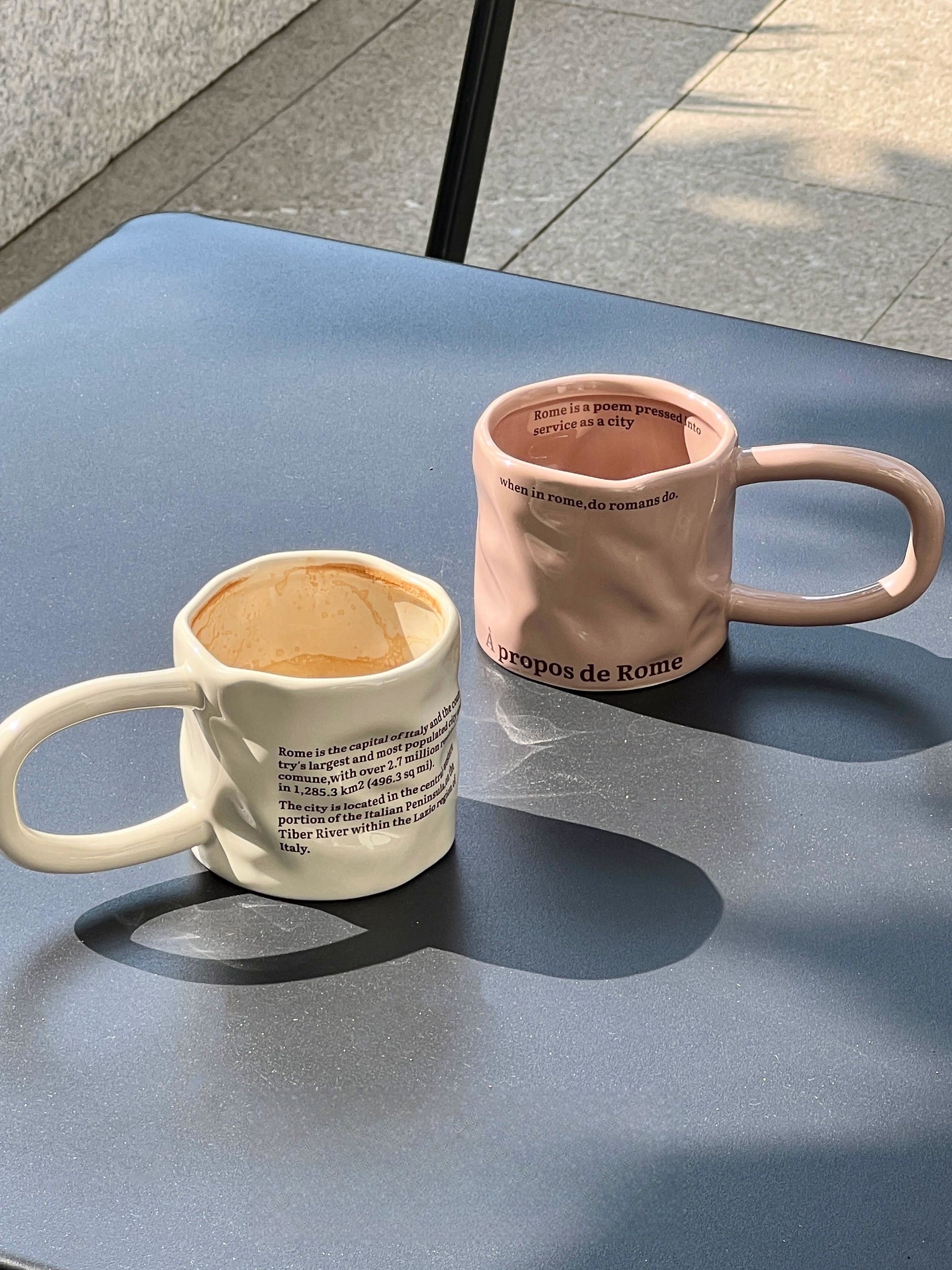 Roman Letter Ceramic Mug-0