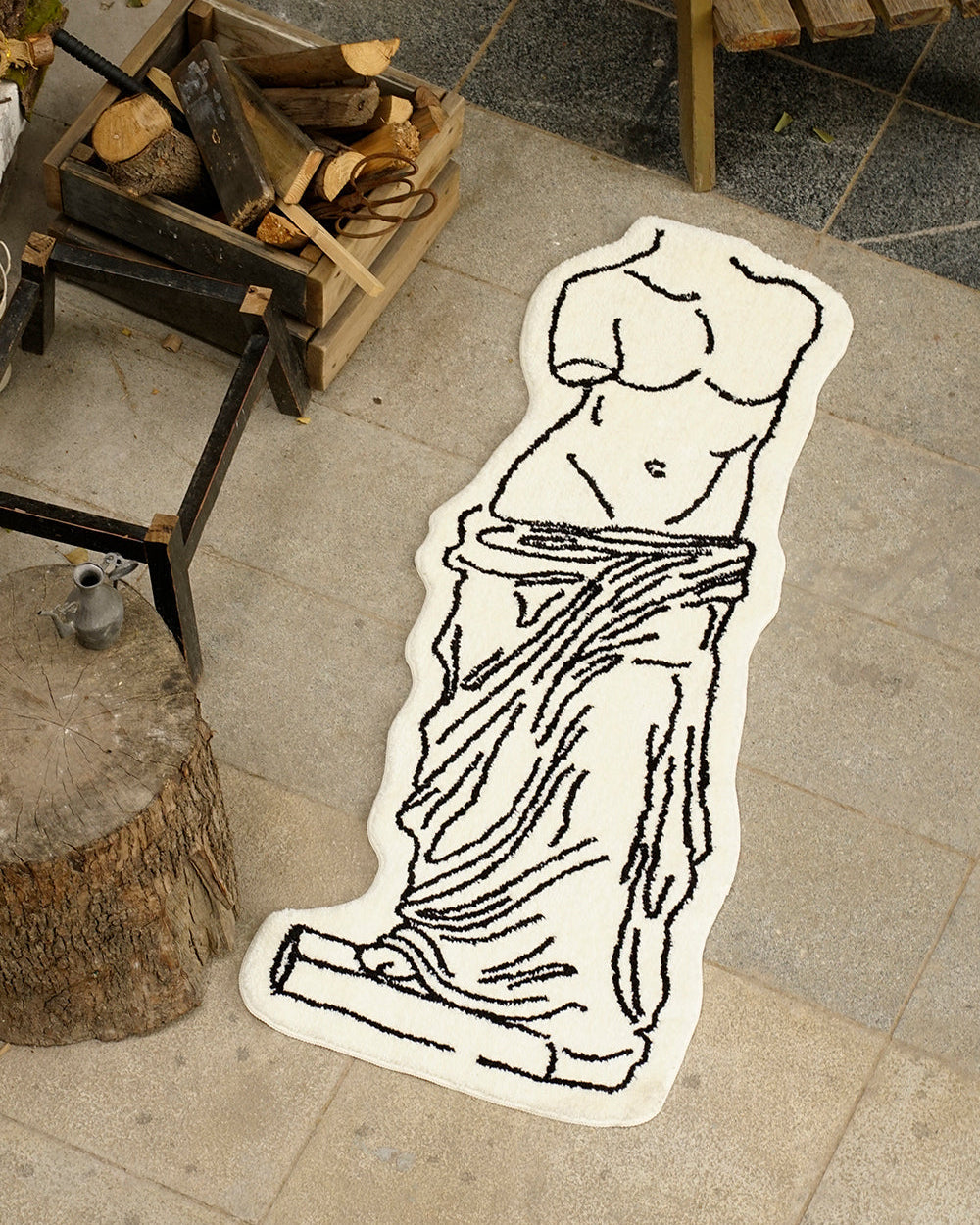 Museum-Style Bedside Rug-1