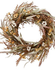 Large Rustic Grass and Flower Wreath