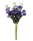 Pack of 6 x Artificial Flowers Purple Wild Rose Stem - 6 Flowers 80cm-1