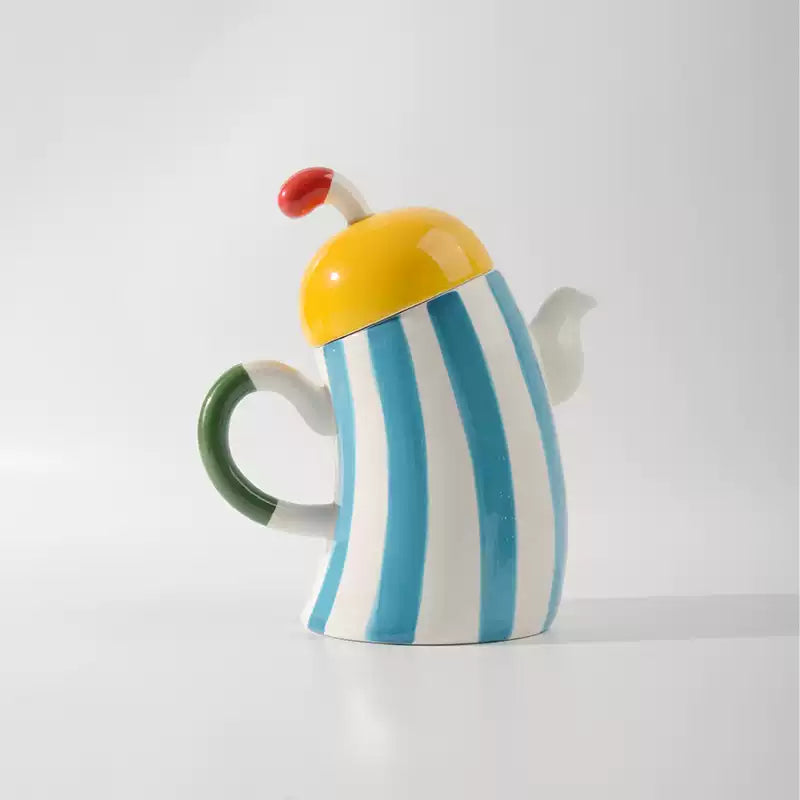 Ceramic Waist-Handle Teapot-1
