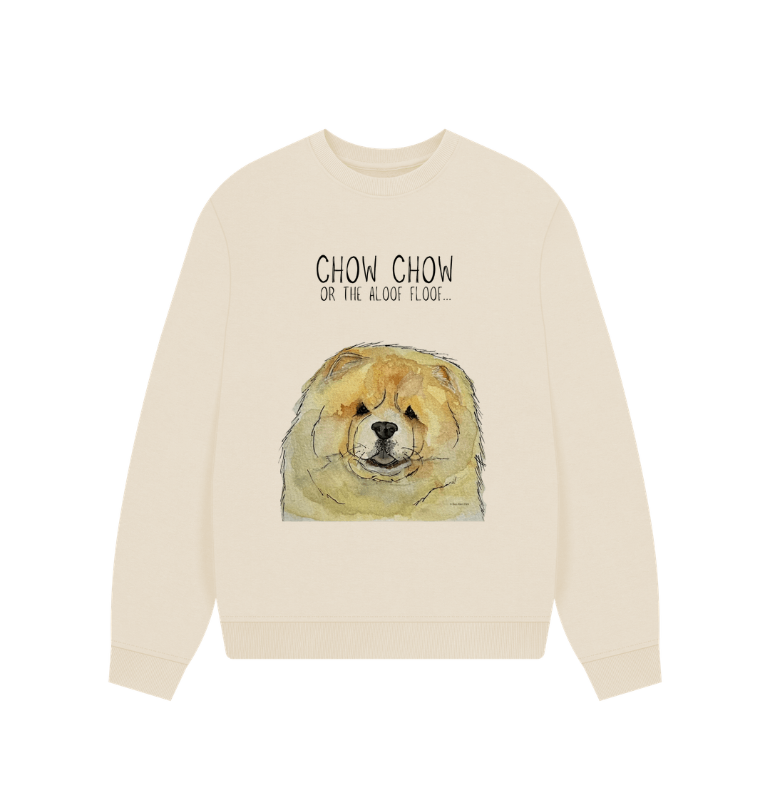 Snuggle Up in Style: Fawn Chow Chow Oversized Sweatshirt