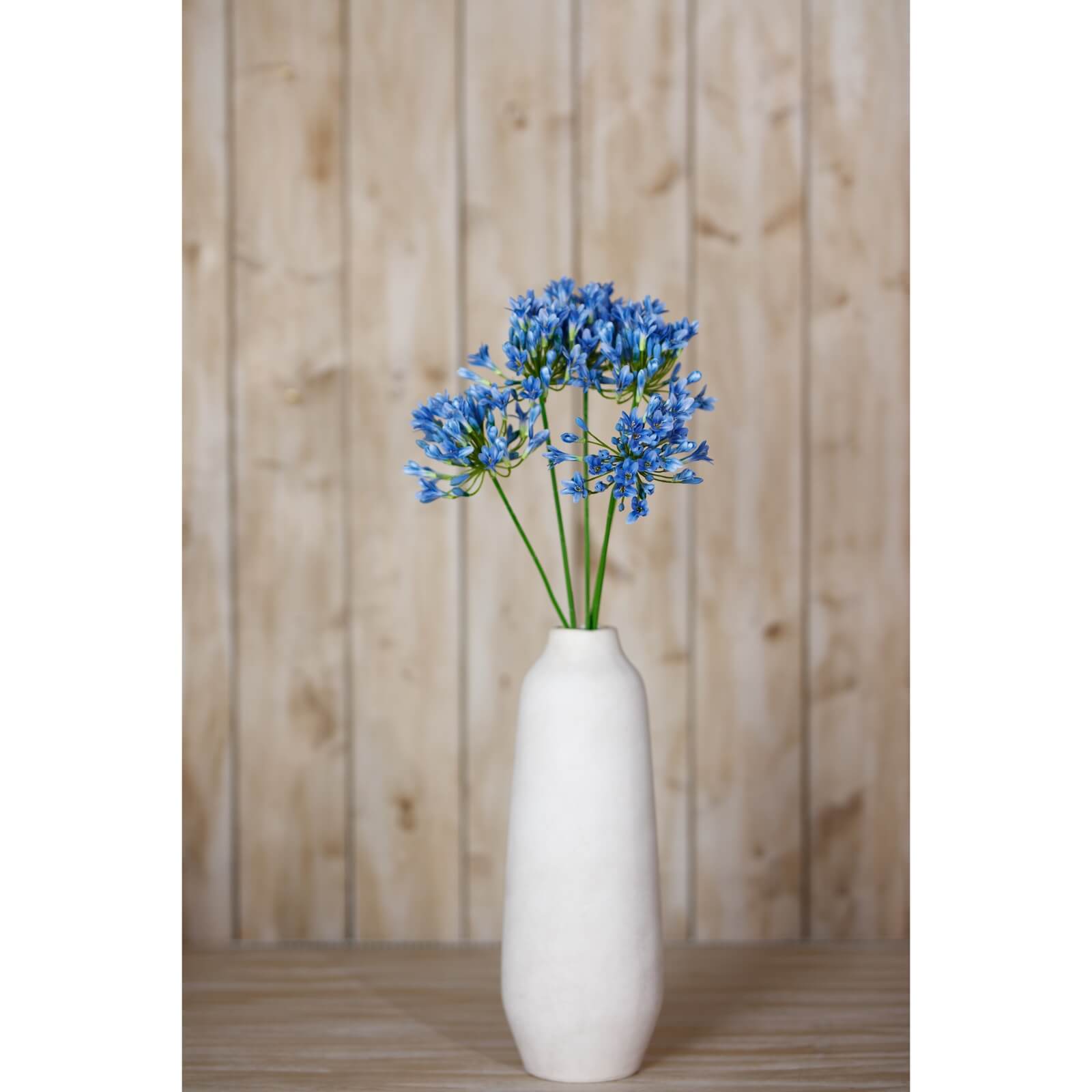 Blue Agapanthus Stem Faux Flower Decor