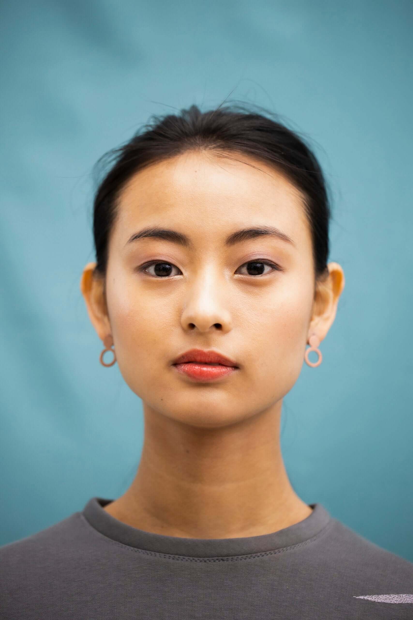 Rose Gold Arc Shaped Earrings