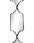 Contemporary silver metal mirror with sleek design, light-enhancing finish, and ultra-slim 2cm profile for modern interiors (124 chars) by RoomLondon at brixbailey.com