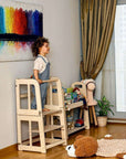 2in1 Montessori Learning Tower & Desk-0