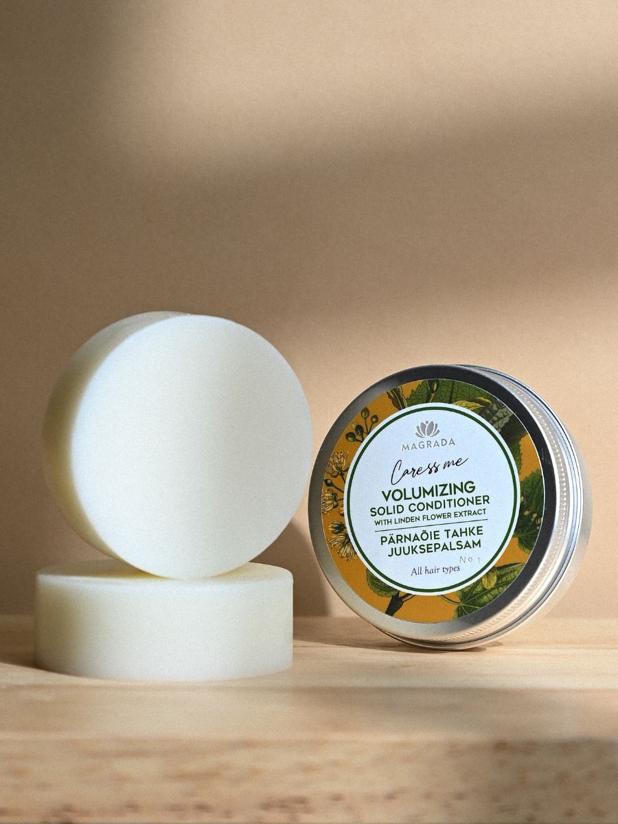 Eco-Friendly Solid Conditioner – Nourishing &amp; Travel-Friendly by Magrada Organic Cosmetics at www.brixbailey.com