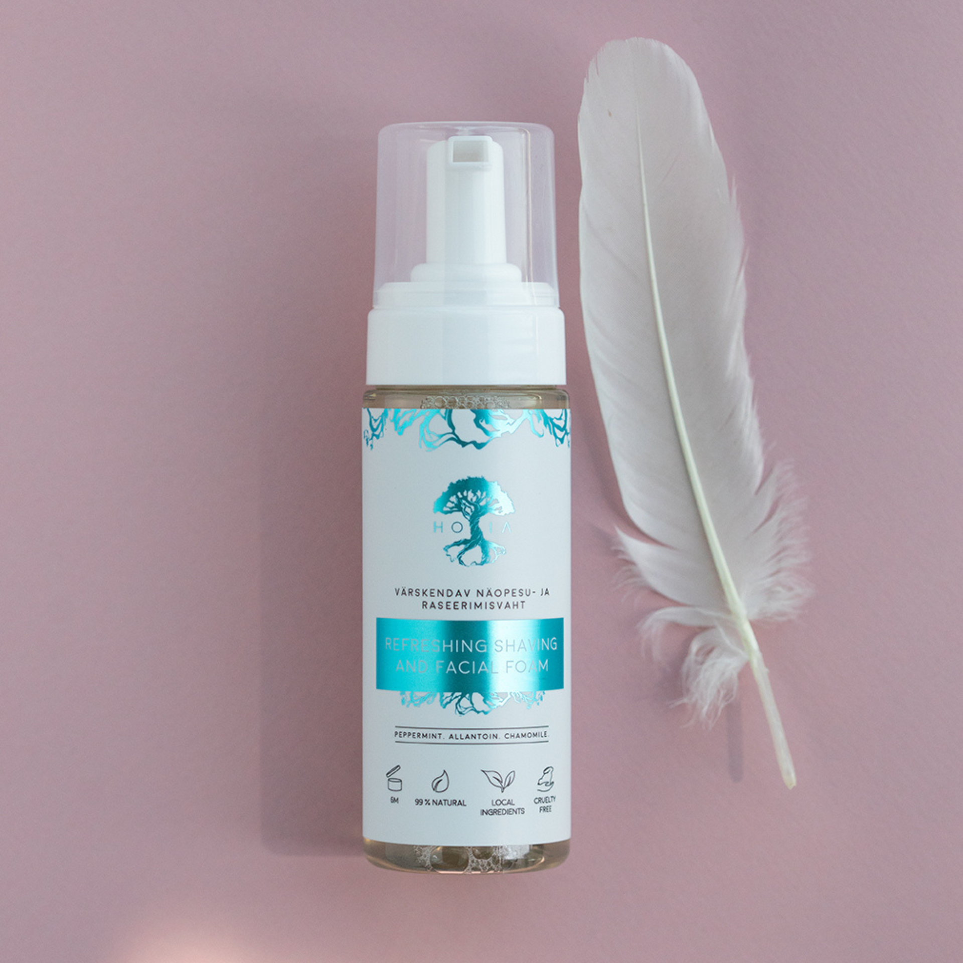 2-in-1 Organic Peppermint Face Wash &amp; Shaving Foam – Soothing &amp; Refreshing by HOIA at www.brixbailey.com