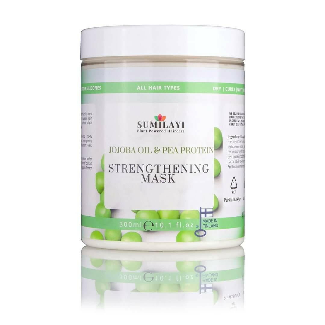 Jojoba & Pea Protein Hair Mask – Curly Girl Approved & Strengthening by Sumilayi at www.brixbailey.com