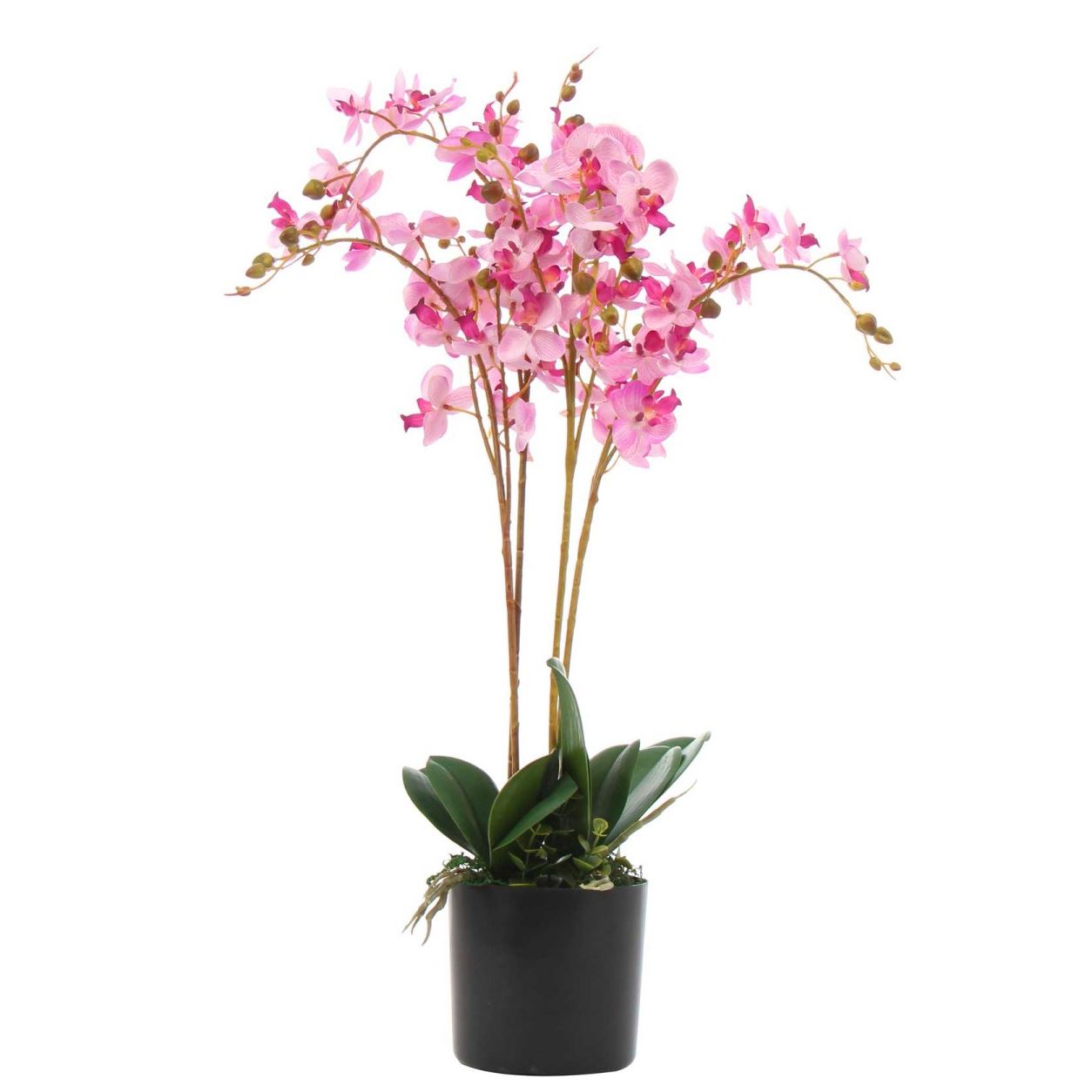 Artificial Orchid Flower 60cm Pink Orchid Arrangement-0