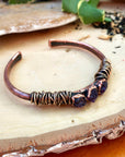 Raw Amethyst Cuff - Electroformed Jewelry | Handmade by Blackbird & Sage