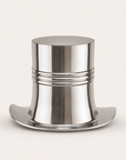 XL Top Hat Champagne Ice Bucket | Solid Cast Nickel Plated Wine Cooler
