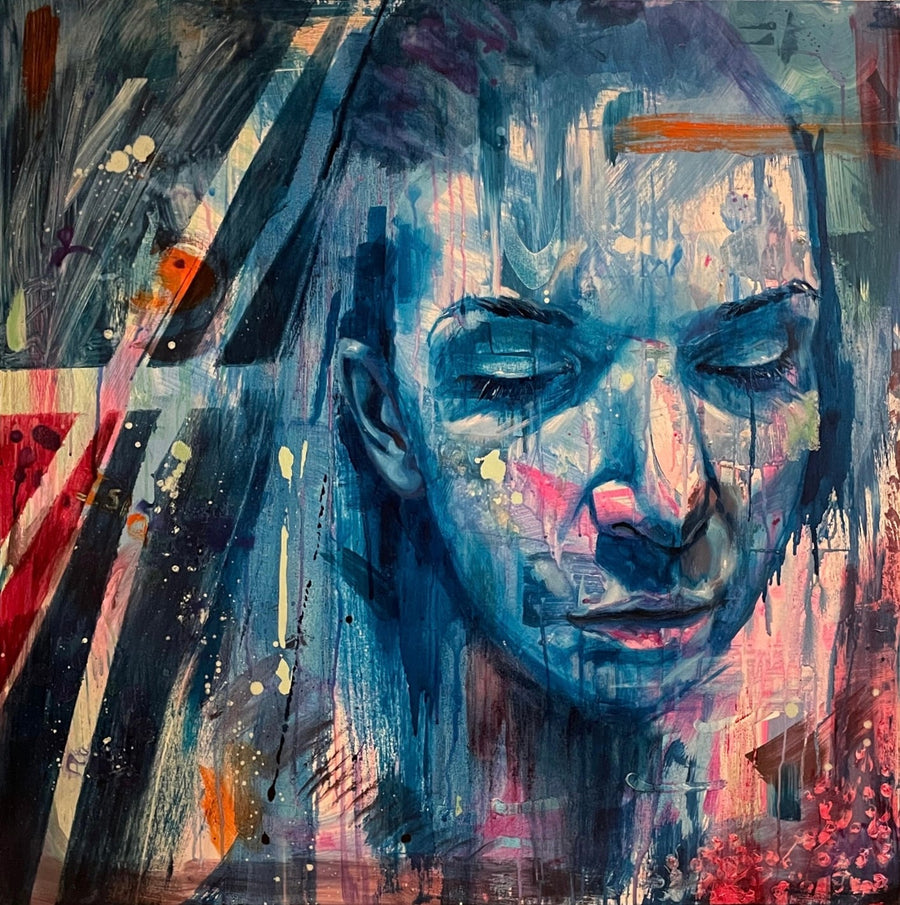 How Does It Feel luxury fine art giclee print, limited edition, signed with certificate, 60x60cm or 80x80cm cotton rag paper by Michael Sutherland Art at brixbailey.com
