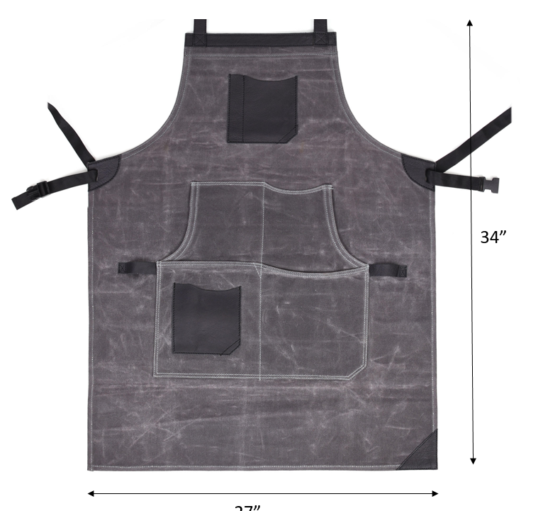 Arucas Leather Canvas Apron